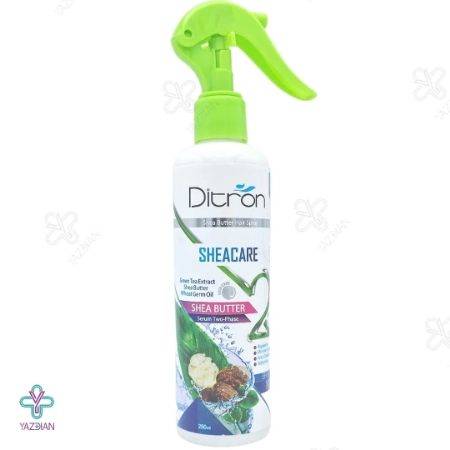 اسپری دو فاز گیاهی دیترون حاوی شی باتر و روغن جوانه گندم - 250 میلی لیتر