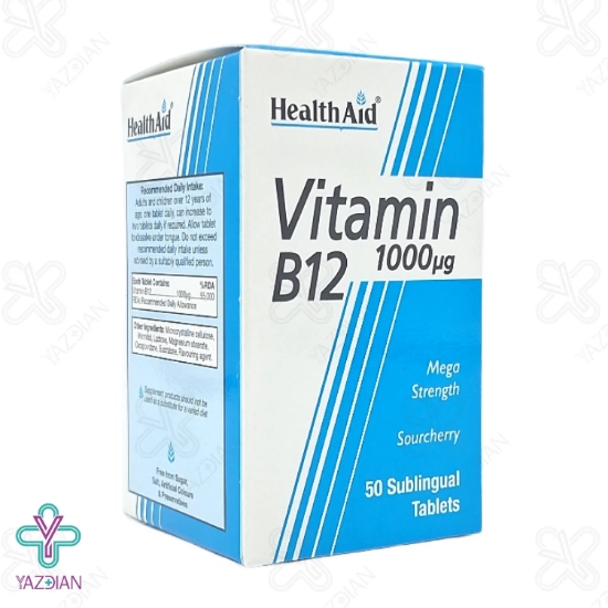 قرص ویتامین ب12 هلث اید - 50 عددی	