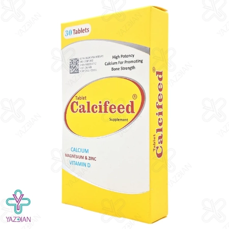قرص کلسیم منیزیم زینک کلسی فید دنیا دارو - 30 عددی	