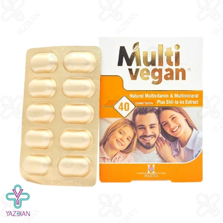 قرص مولتی ویتامین مینرال مولتی وگان هولیستیکا - 40 عددی	