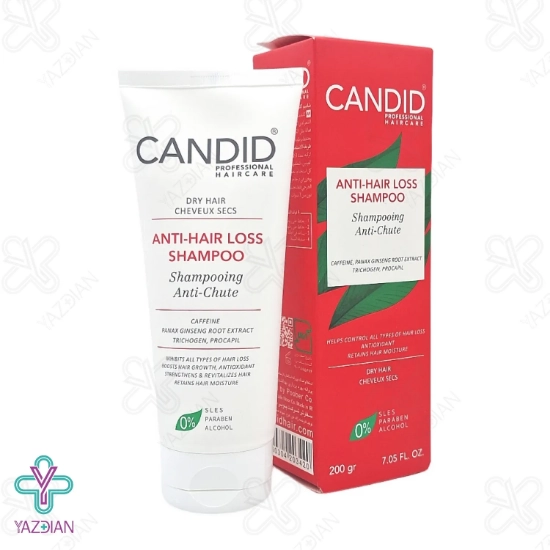 شامپو تقویت کننده و ضد ریزش موی معمولی و خشک کاندید - 200 میلی لیتر	