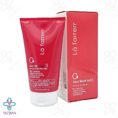 ژل شستشوی صورت پوست خشک و حساس لافارر - 150 میلی لیتر	