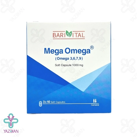 کپسول نرم مگا امگا 9 7 6 3 باریویتال باریج اسانس - 30 عددی	