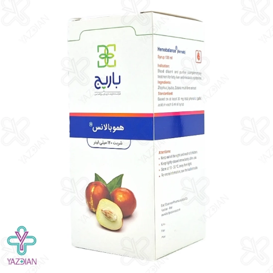 شربت هموبالانس عناب باریج اسانس - 120 میلی لیتر	