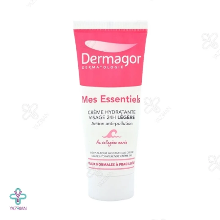 کرم مرطوب کننده مغذی 24 ساعته لایت درماگور - 40 میلی لیتر	