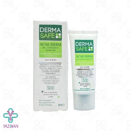ژل مرطوب کننده فاقد چربی آکنه درم درماسیف - 40 میلی لیتر	