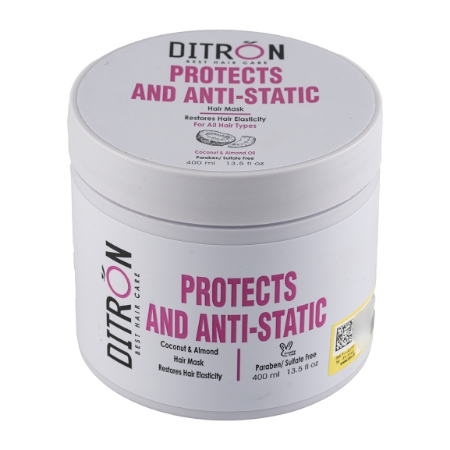 تصویر  ماسک مو نارگیل دیترون موهای خشک و آسیب دیده (با آبکشی) - 400 میلی لیتر 