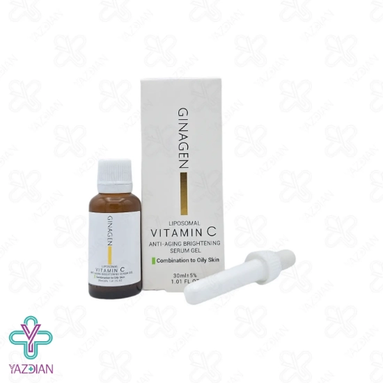 سرم ضد چروک ویتامین ث پوست چرب ژیناژن - 30 میلی لیتر	