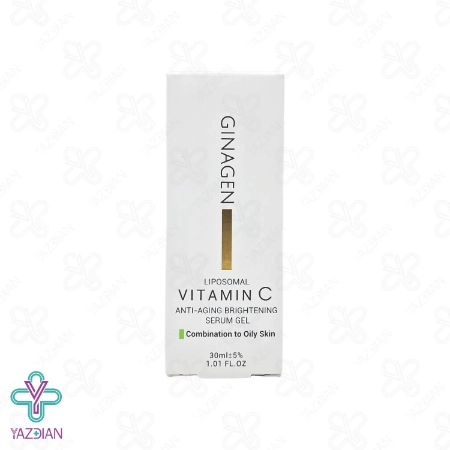 سرم ضد چروک ویتامین ث پوست چرب ژیناژن - 30 میلی لیتر	