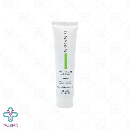 کرم آنتی آکنه و جوش بی رنگ ژیناژن - 35 میلی لیتر	