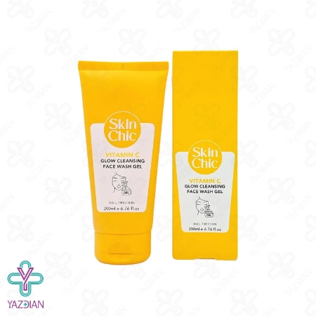 ژل شستشوی صورت پوست خسته و استرس دار اسکین شیک - 200 میلی لیتر	