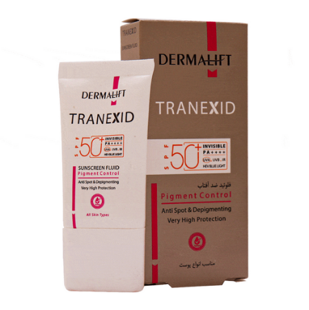 فلوئید ضد آفتاب SPF50 روشن کننده ترنکسید درمالیفت – بی رنگ