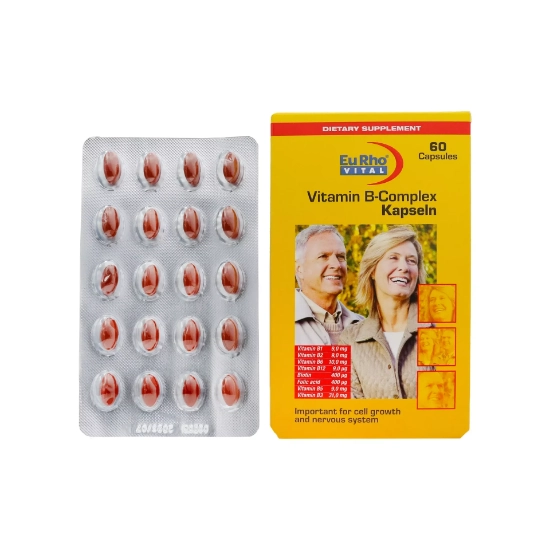 تصویر  کپسول ویتامین ب کمپلکس یوروویتال - 60 عددی