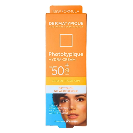 تصویر  کرم ضد آفتاب SPF50 مرطوب کننده خشک فوتوتیپیک درماتیپیک - بی رنگ