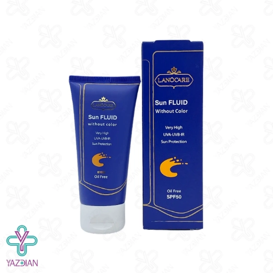 فلوئید ضد آفتاب SPF50 فاقد چربی لانوکر – بی رنگ	