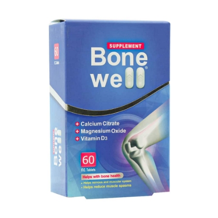 تصویر  قرص کلسیم سیترات منیزیم د3 بون ول خوارزمی - 60 عددی